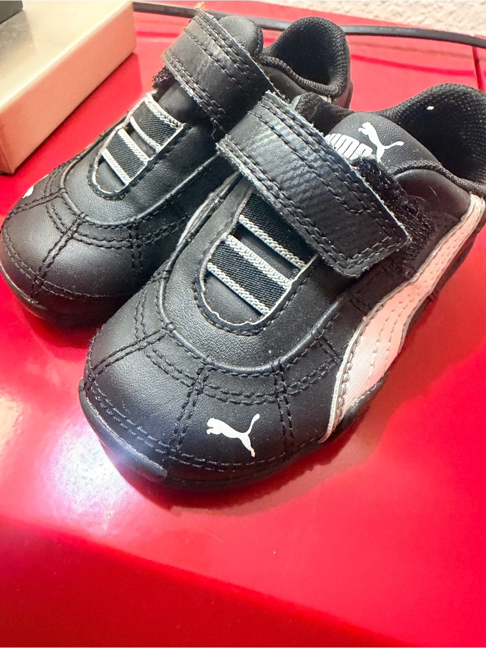 Toddler Puma Baby Size 4 shoes . Like New 
Pet Free and smoke free home